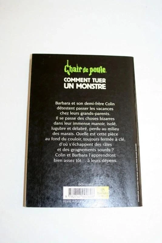 Chair de poule n°34 ¿Cómo matar a un monstruo? de R.L.Stine, Bayard – photo 2